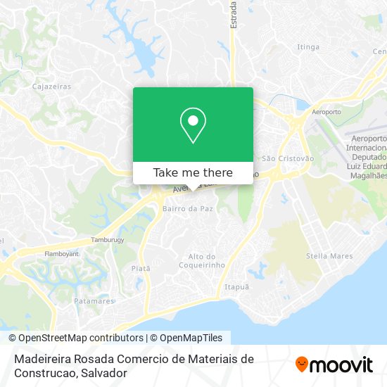 Madeireira Rosada Comercio de Materiais de Construcao map