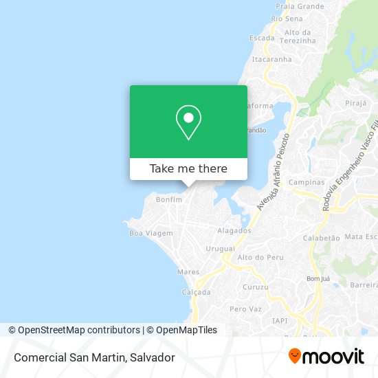 Comercial San Martin map