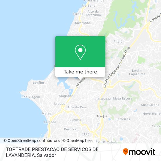 TOPTRADE PRESTACAO DE SERVICOS DE LAVANDERIA map