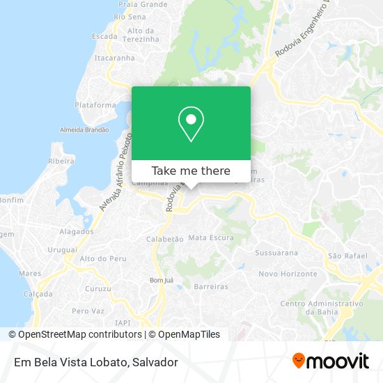 Em Bela Vista Lobato map