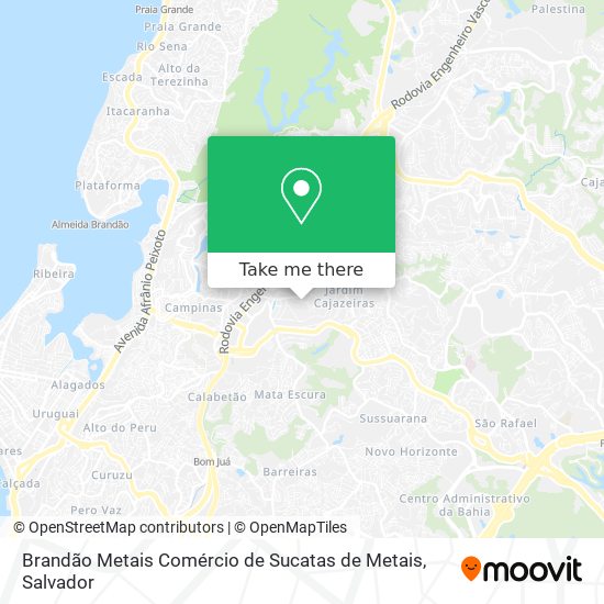 Brandão Metais Comércio de Sucatas de Metais map