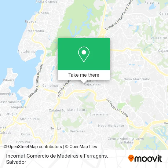 Incomaf Comercio de Madeiras e Ferragens map