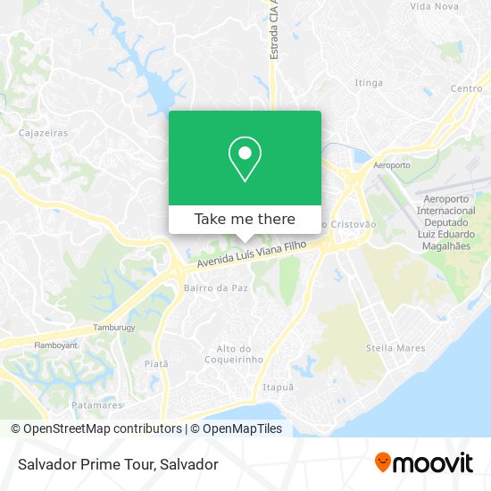 Salvador Prime Tour map