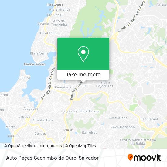 Auto Peças Cachimbo de Ouro map