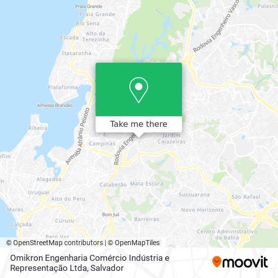 Omikron Engenharia Comércio Indústria e Representação Ltda map