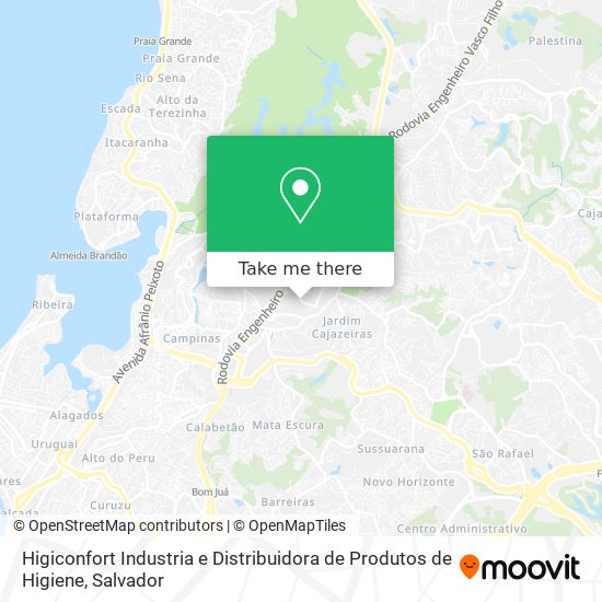 Mapa Higiconfort Industria e Distribuidora de Produtos de Higiene