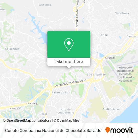 Conate Companhia Nacional de Chocolate map