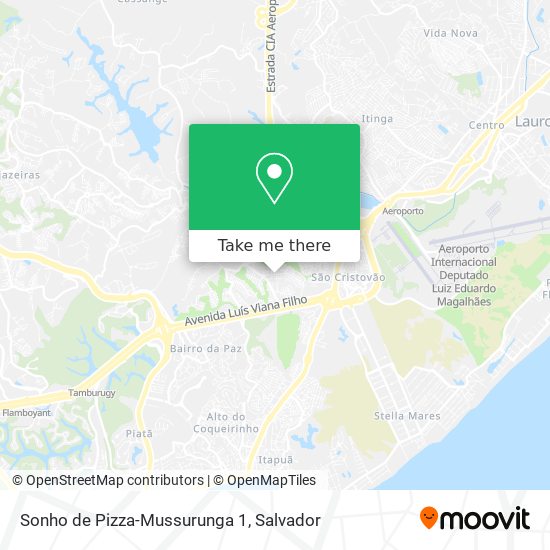 Sonho de Pizza-Mussurunga 1 map