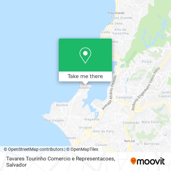 Mapa Tavares Tourinho Comercio e Representacoes