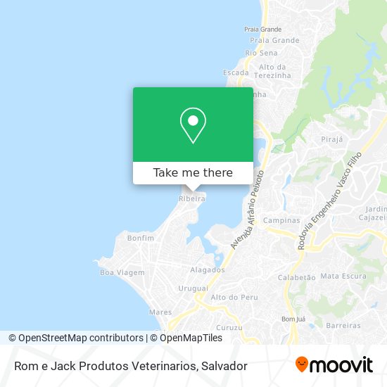 Mapa Rom e Jack Produtos Veterinarios