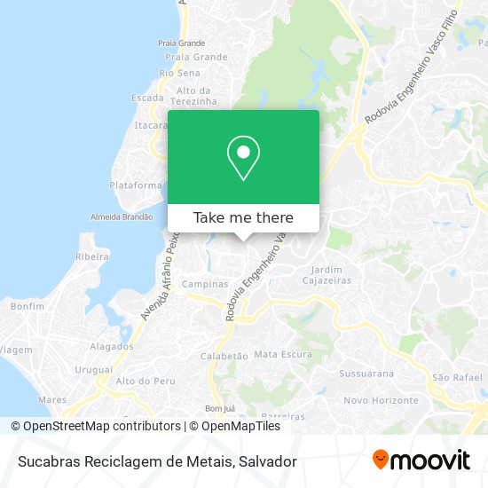 Sucabras Reciclagem de Metais map