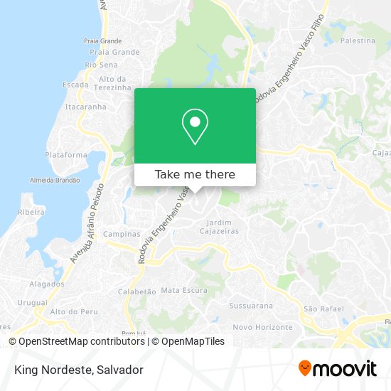 King Nordeste map