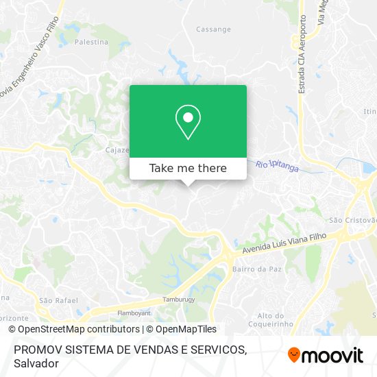 Mapa PROMOV SISTEMA DE VENDAS E SERVICOS