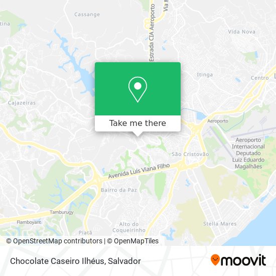 Chocolate Caseiro Ilhéus map