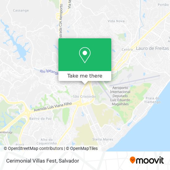 Cerimonial Villas Fest map