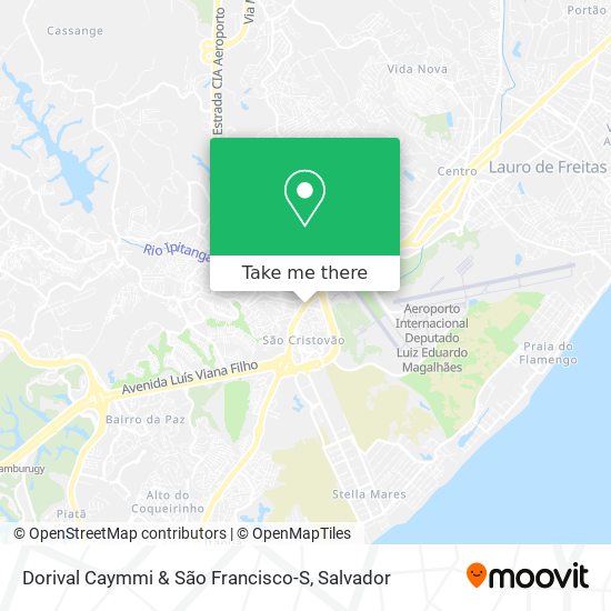 Dorival Caymmi & São Francisco-S map