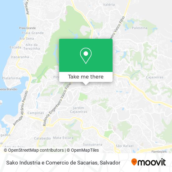 Sako Industria e Comercio de Sacarias map