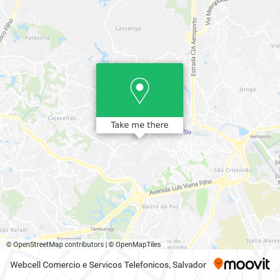 Mapa Webcell Comercio e Servicos Telefonicos