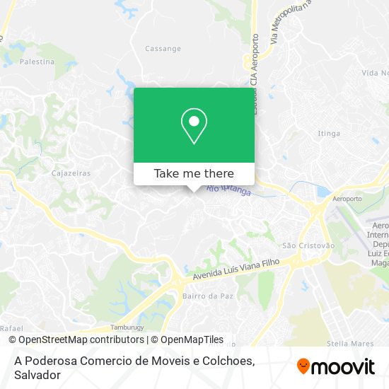 A Poderosa Comercio de Moveis e Colchoes map