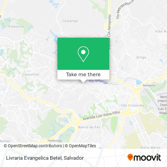 Mapa Livraria Evangelica Betel