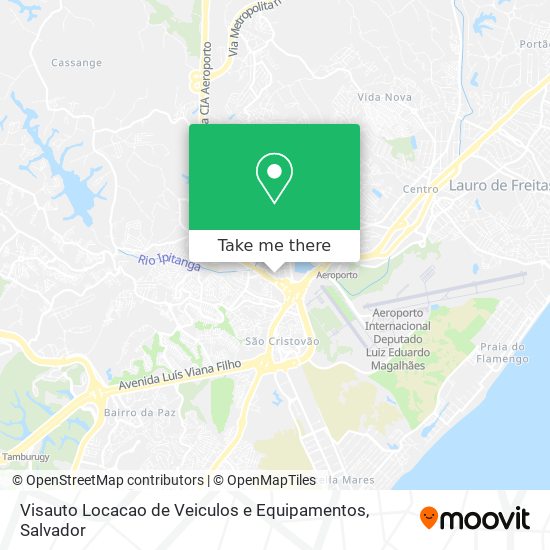 Mapa Visauto Locacao de Veiculos e Equipamentos