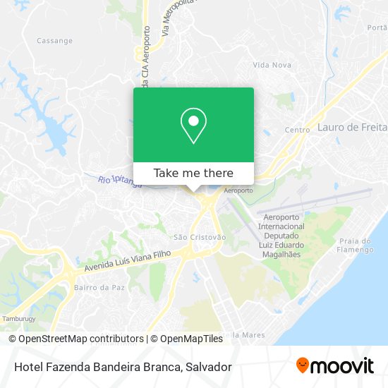 Hotel Fazenda Bandeira Branca map