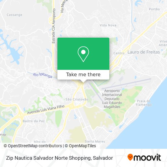 Zip Nautica Salvador Norte Shopping map