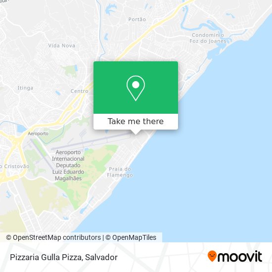 Mapa Pizzaria Gulla Pizza