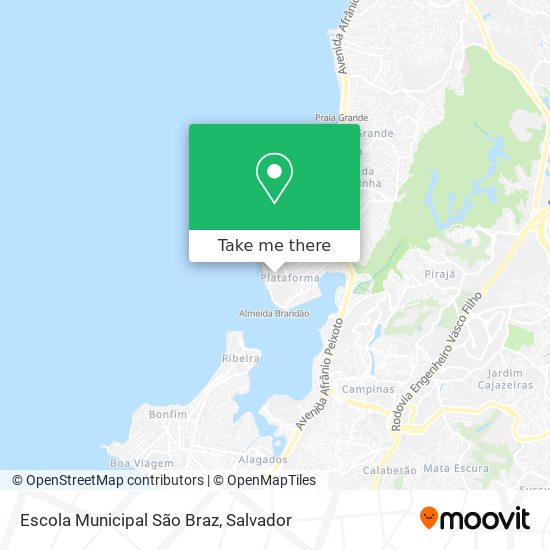 Mapa Escola Municipal São Braz