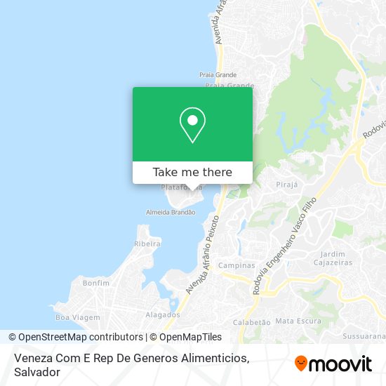 Veneza Com E Rep De Generos Alimenticios map