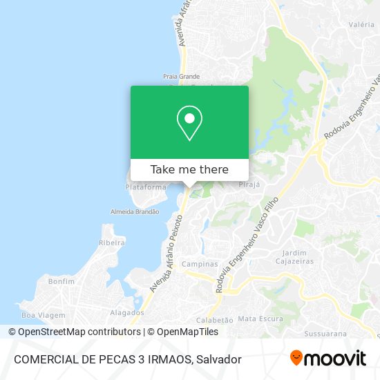 Mapa COMERCIAL DE PECAS 3 IRMAOS