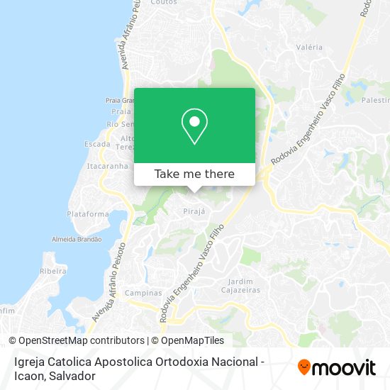 Igreja Catolica Apostolica Ortodoxia Nacional - Icaon map