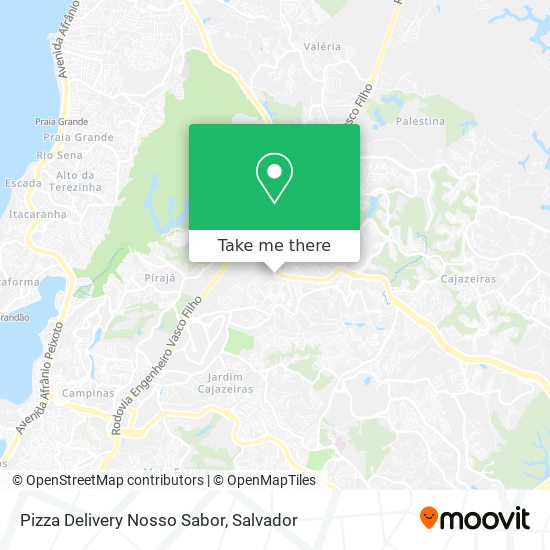 Pizza Delivery Nosso Sabor map
