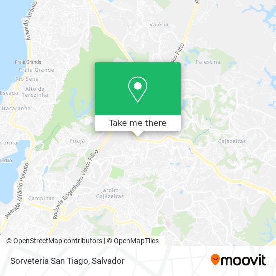 Mapa Sorveteria San Tiago