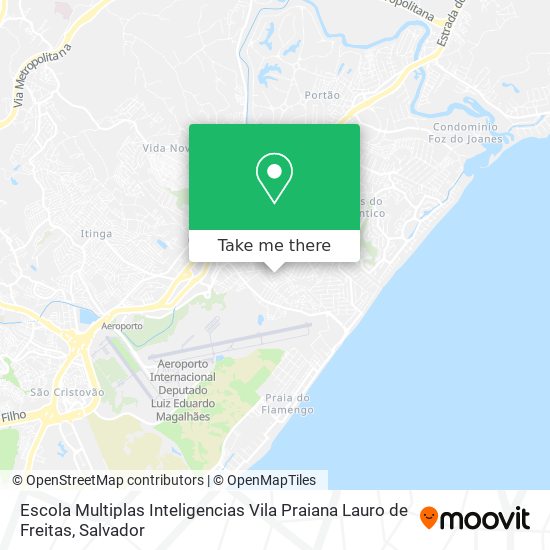 Escola Multiplas Inteligencias Vila Praiana Lauro de Freitas map