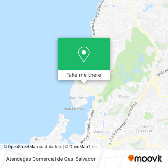 Atendegas Comercial de Gas map