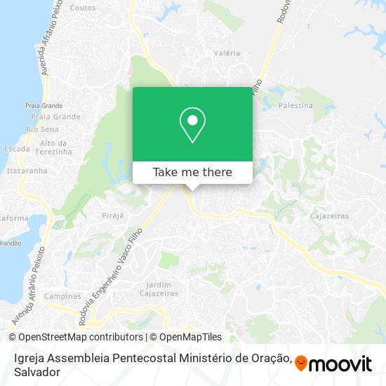 Mapa Igreja Assembleia Pentecostal Ministério de Oração