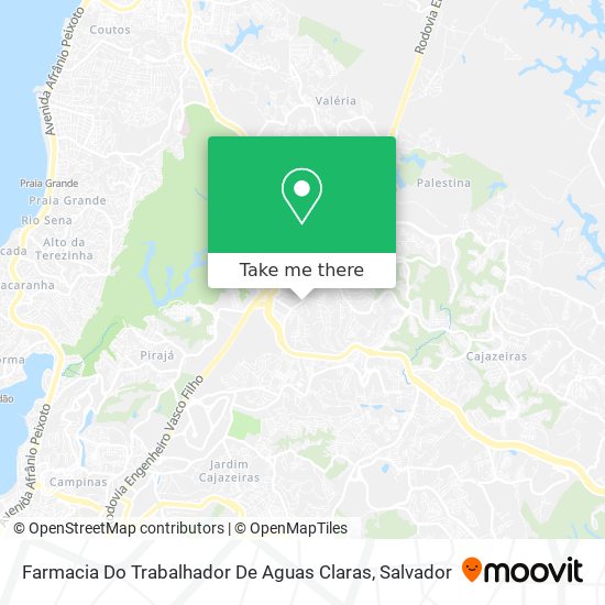 Farmacia Do Trabalhador De Aguas Claras map