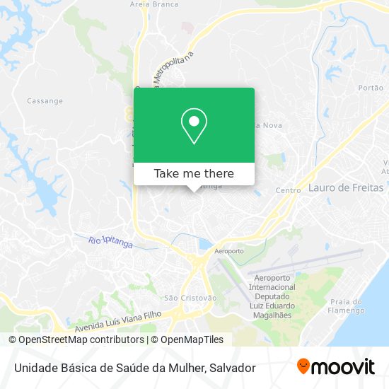 Unidade Básica de Saúde da Mulher map