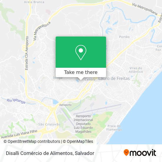 Mapa Disalli Comércio de Alimentos