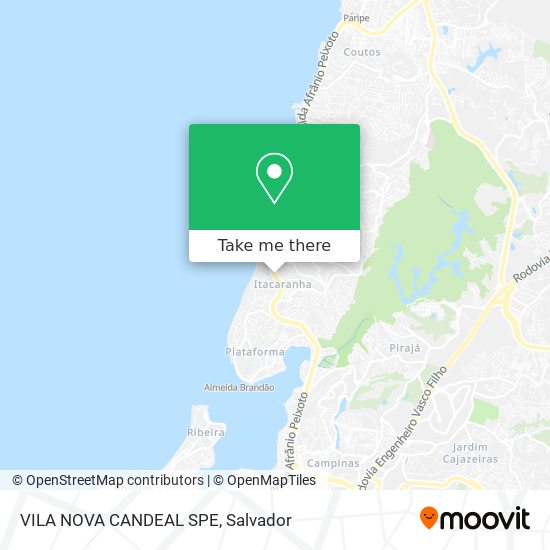 Mapa VILA NOVA CANDEAL SPE