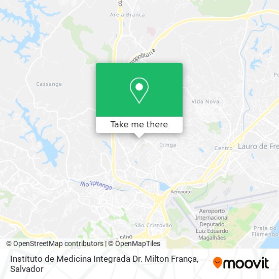 Instítuto de Medicina Integrada Dr. Milton França map
