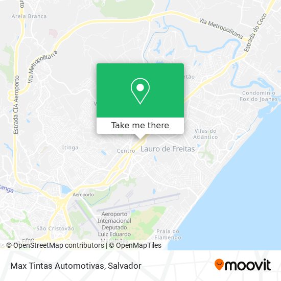 Mapa Max Tintas Automotivas