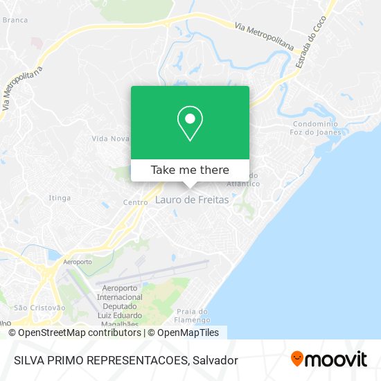 SILVA PRIMO REPRESENTACOES map