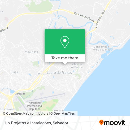 Hp Projetos e Instalacoes map