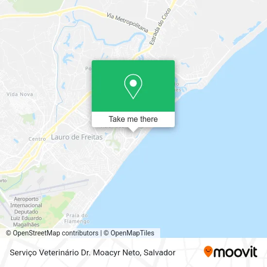 Mapa Serviço Veterinário Dr. Moacyr Neto