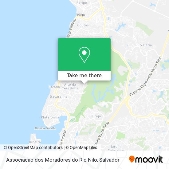 Associacao dos Moradores do Rio Nilo map