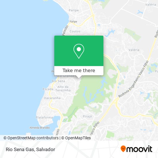 Rio Sena Gas map