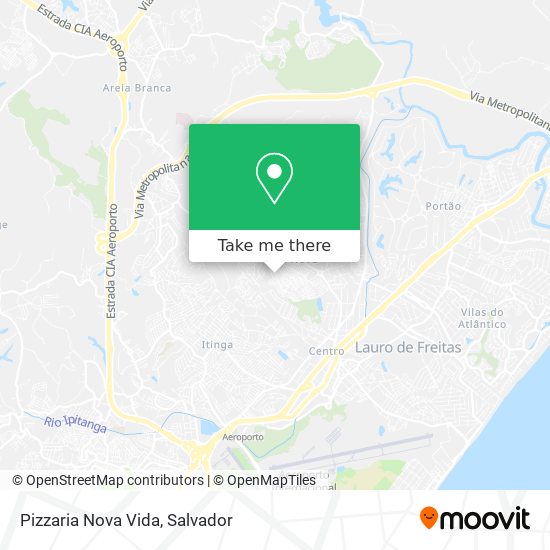 Pizzaria Nova Vida map