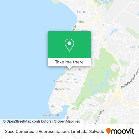 Sued Comercio e Representacoes Limitada map